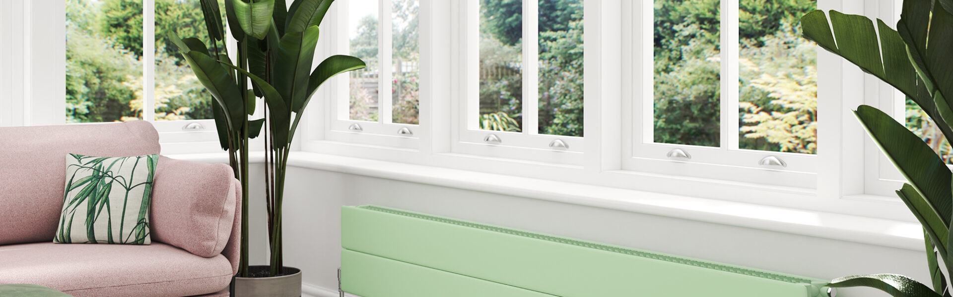 Stelrad Concord Lo Line radiator - Pastel green