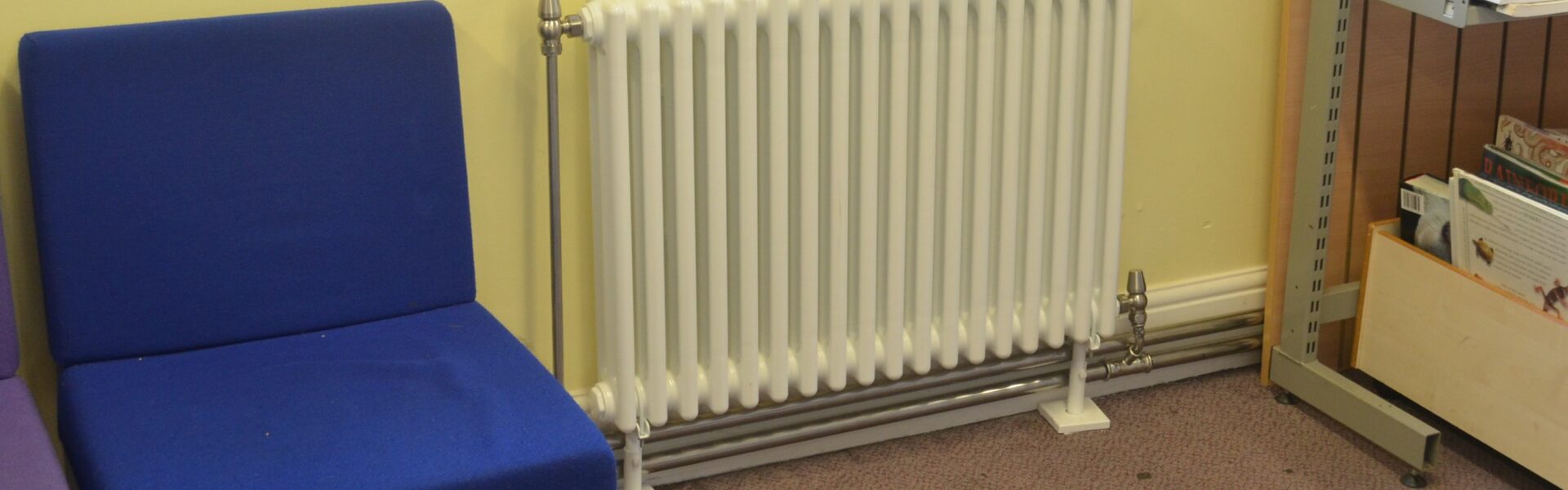 Column radiators for Blue Coat School in Oldham