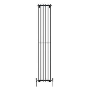 Front on image of Stelrad's Concord Slimline Concept radiator in black