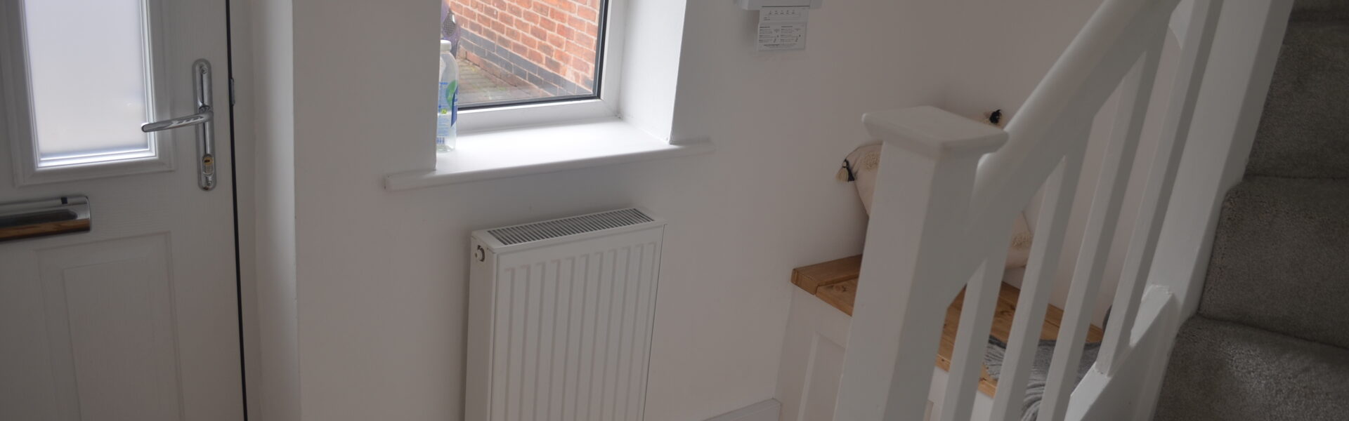 hallway with radiator