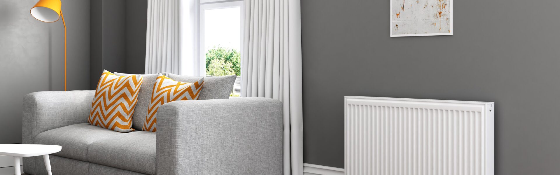 radiator in living room