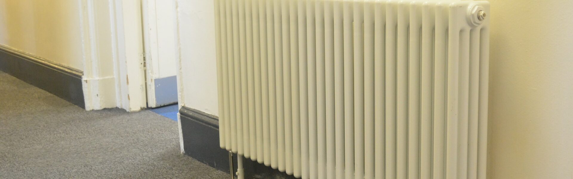 Column radiators for Blue Coat School in Oldham