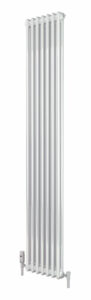 white vertical radiator