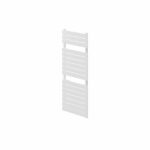 Angled image of Stelrad's Concord Rail Radiator in white against a white background