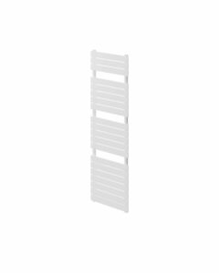 Angled image of Stelrad's Concord Rail Radiator in white against a white background