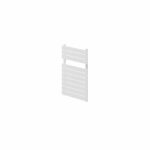 Angled image of Stelrad's Concord Rail Radiator in white against a white background
