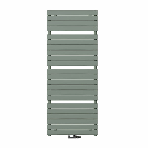Front on image of Stelrad's Concord Rail Radiator in grey against a white background