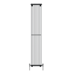 Front on image of Stelrad's Concord Slimline Concept in black