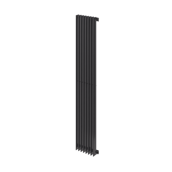 Side on image of Stelrad's Concord Slimline Concept radiator in black