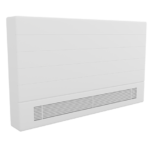 Low Surface Temperature White Radiator with plain white background