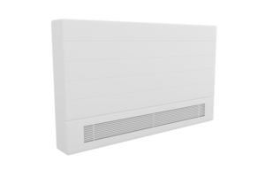 Low Surface Temperature White Radiator with plain white background
