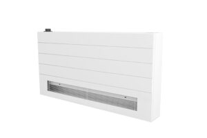 White Low Surface Temperature radiator on a plain white background