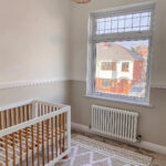 Column Radiator in Bedroom