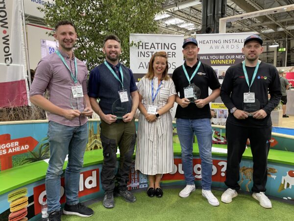Stelrad's Sarah Baker at Installer 2022 with finalists