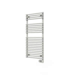 white vertical towel radiator without background