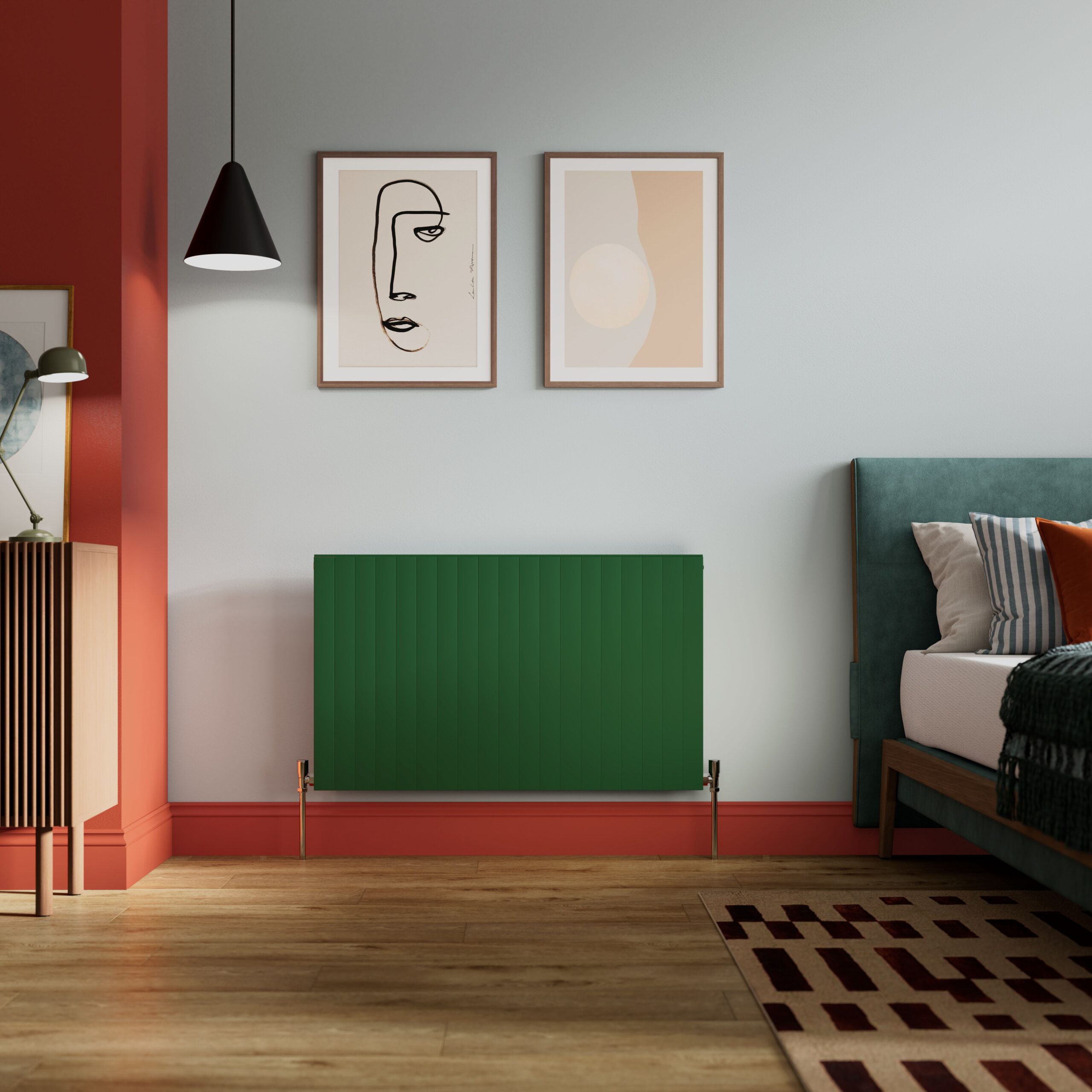 Vertical Line Chrome Green