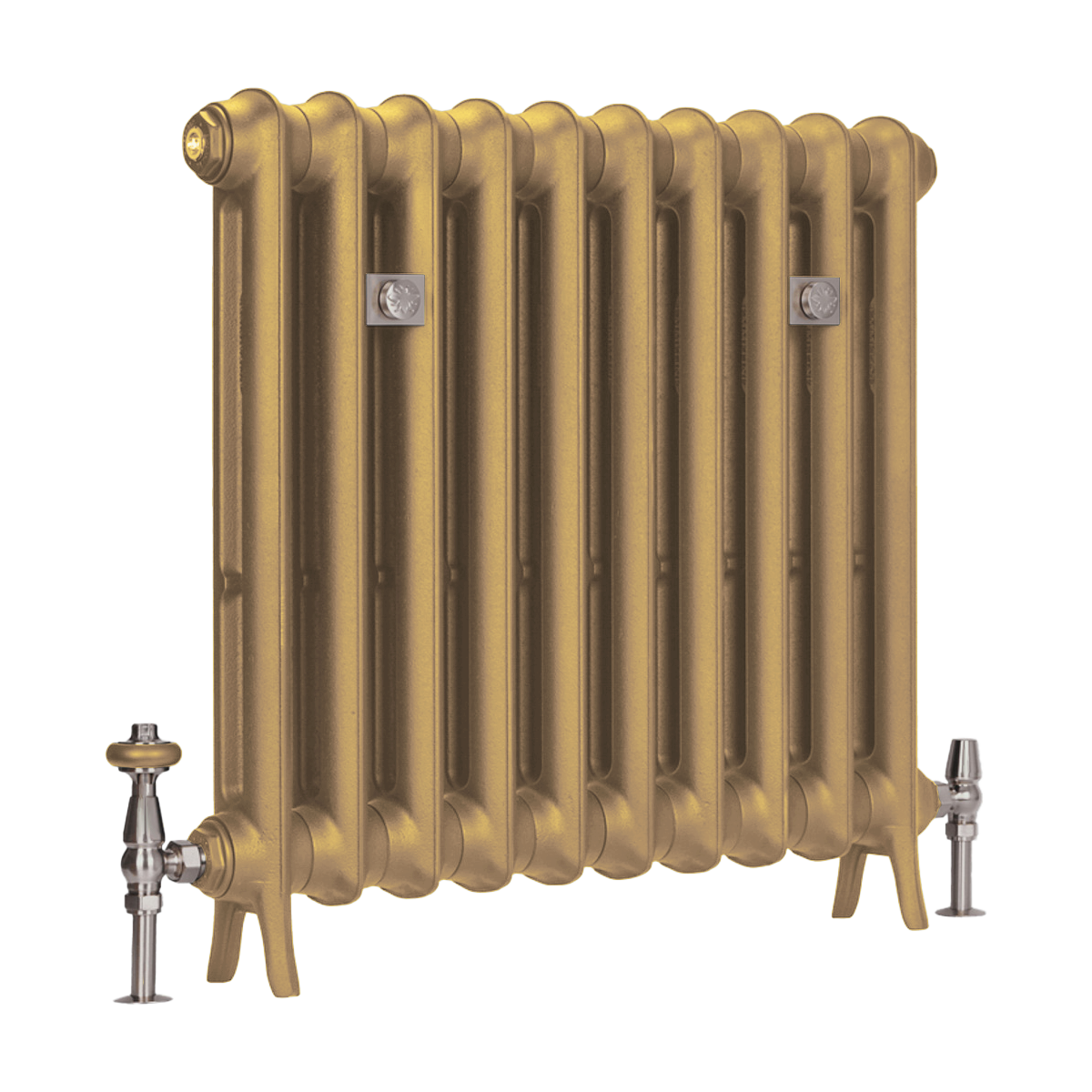 Stelrad Foundry cast iron radiator in bright gold