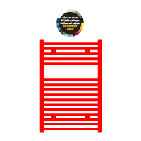 Stelrad Classic towel rail outline in red with colour wheel
